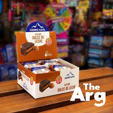 Cerro Azul Gluten-Free Chocolate Alfajor with Light Dulce de Leche | Box of 12 (860g)