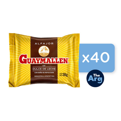 Guaymallén Chocolate Alfajores with Dulce de Leche Box 40 Units
