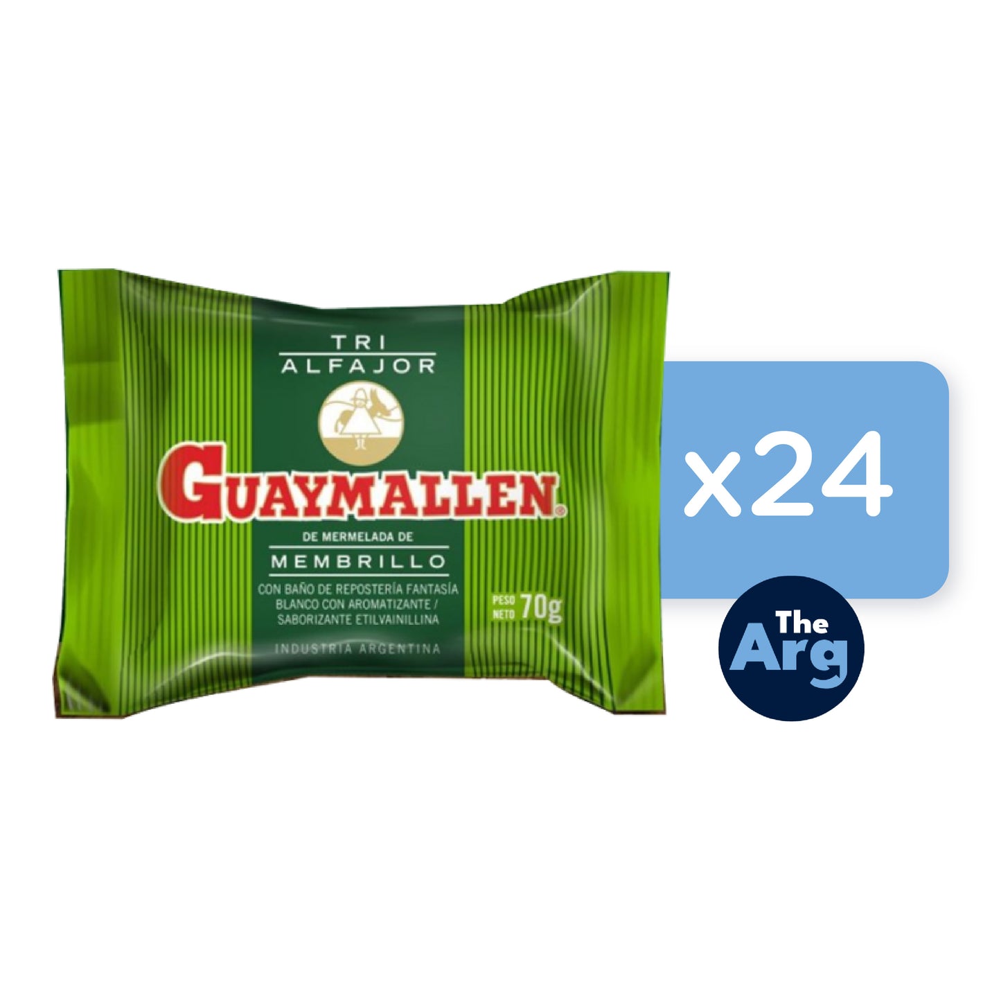 Guaymallén Triple Quince Jelly Alfajor Box 24 Units 70g
