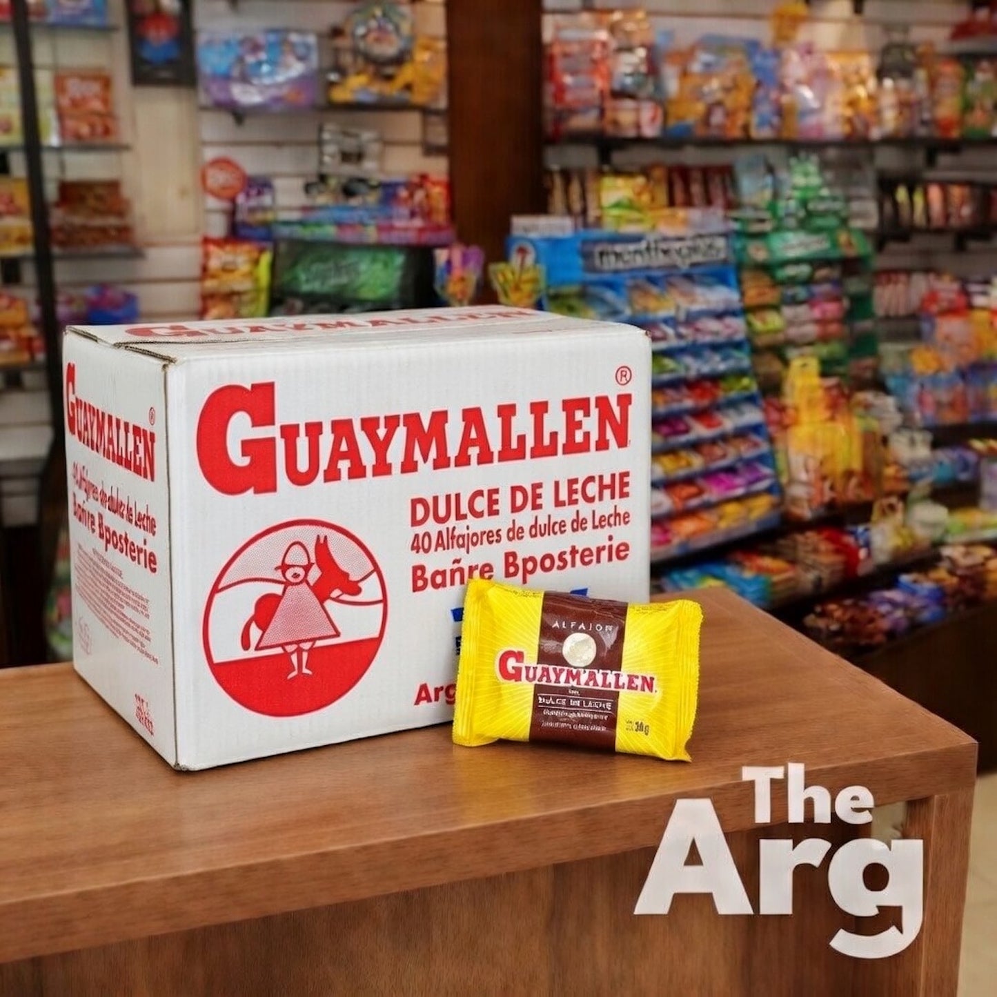 Guaymallén Chocolate Alfajores with Dulce de Leche Box 40 Units
