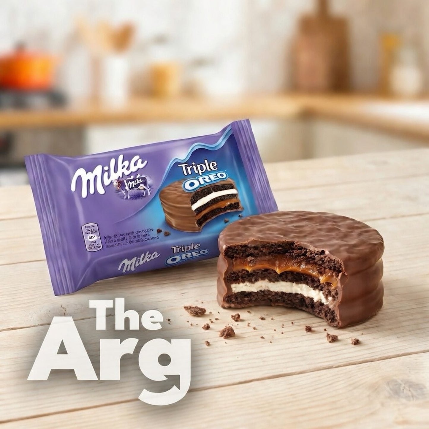 Milka Triple Oreo Alfajor with Dulce de Leche & Vanilla Cream 61 g