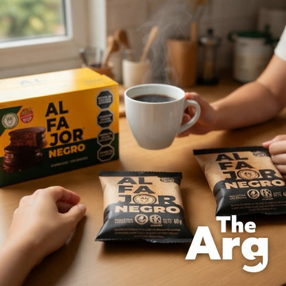 Felices Las Vacas Vegan Alfajor Bitter Chocolate & Dulce de Leche (Pack of 12 Units)