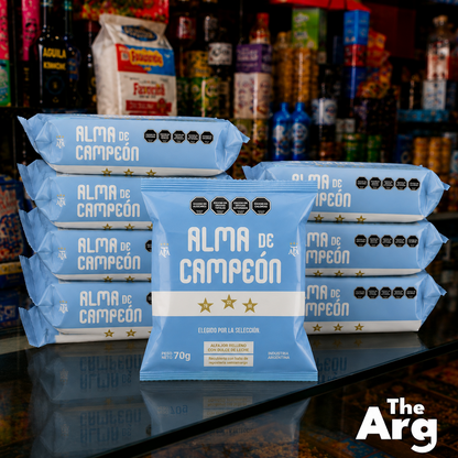 Alma de Campeón Dark Chocolate Alfajores Box 12 Units | Argentine Chocolate Cookies