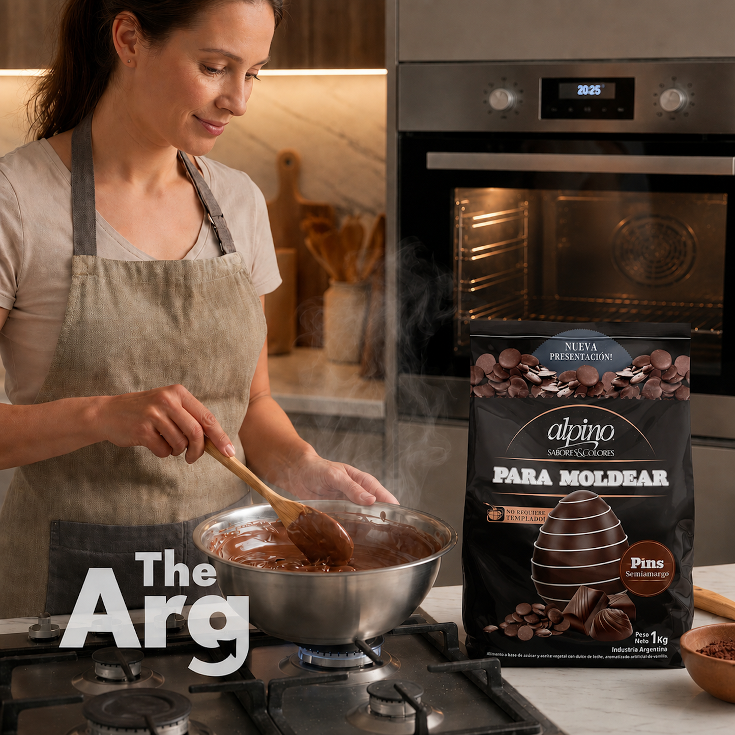 Alpino Semi-Sweet Coating Chocolate for Molding 1kg / 2.20lb