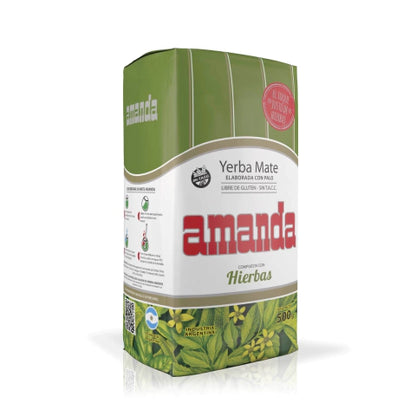 Amanda Yerba Mate with Herbs 500g / 1.1 lb | Argentine Herbal Mate Tea