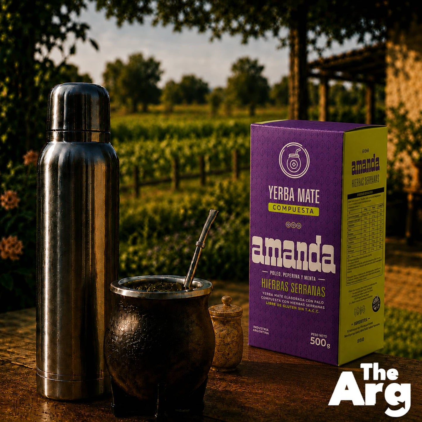 Yerba Mate Amanda Mixed with Mountain Herbs 500g | Argentine Mate Tea Blend