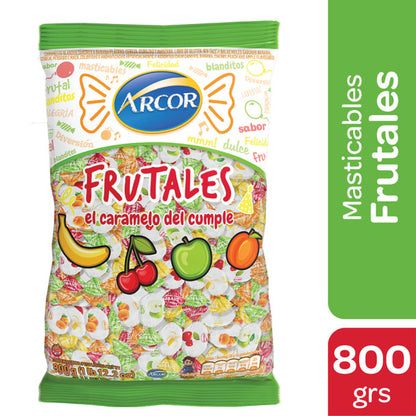 Arcor Soft Candies Assorted Fruit Flavors 800g / 28.21 oz | Argentine Chewy Candy Mix