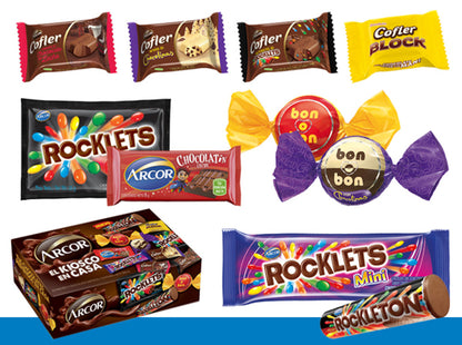 Arcor Assorted Chocolates Box “Kiosco en Casa” – 246g/0.54lb