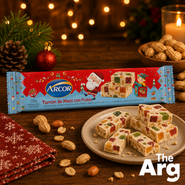 Arcor Peanut & Fruit Christmas Nougat 120g | Classic Argentine Turrón