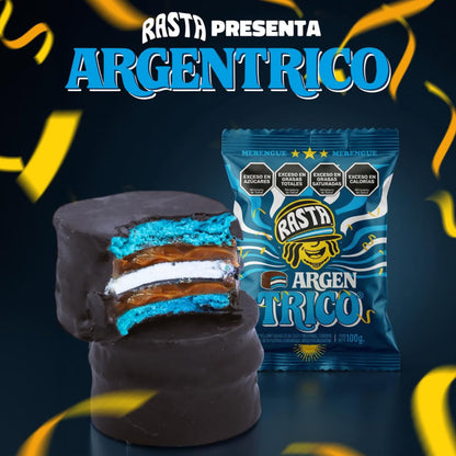 Rasta Argentrico Triple Alfajores – Dulce de Leche & Meringue – Box of 14