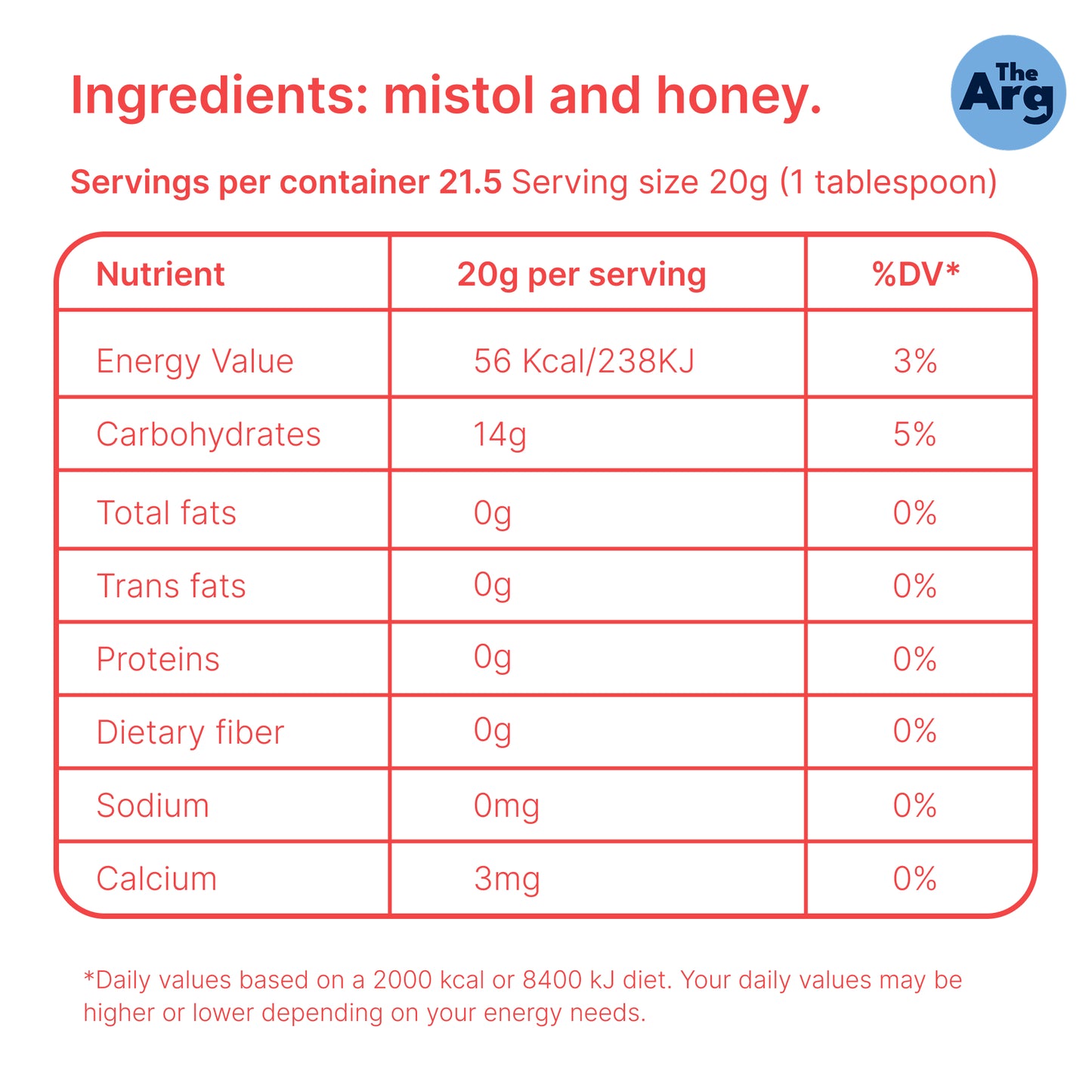 Mistol Syrup by Calandri – Arrope de Mistol 430g / 0.94lb