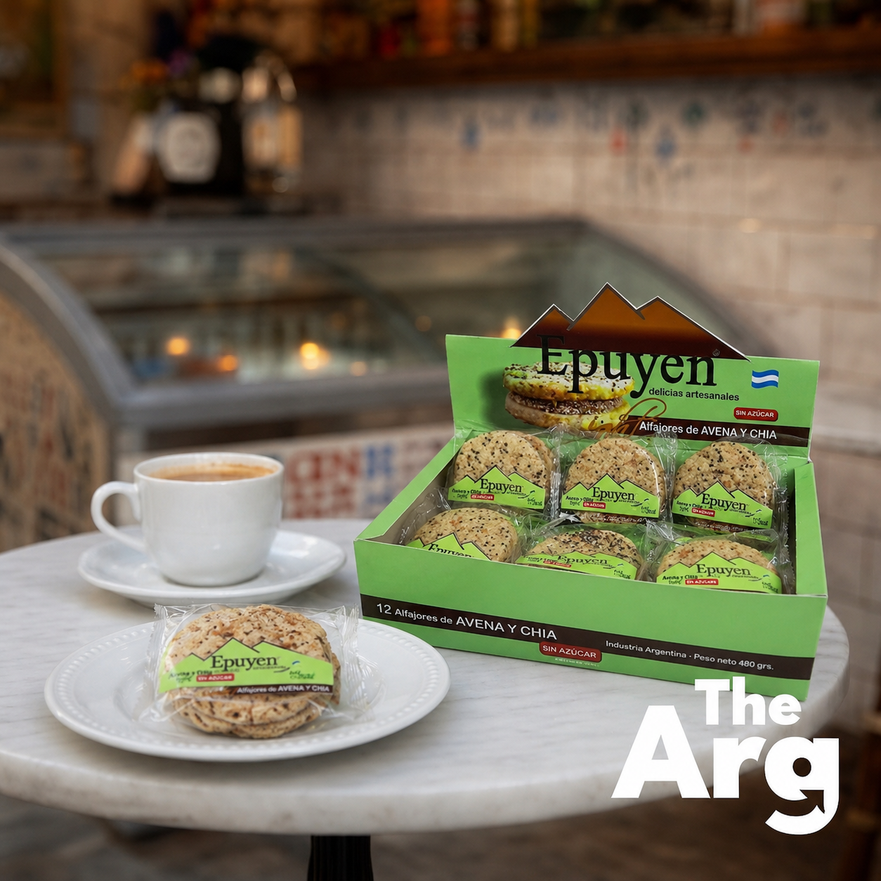 Epuyen Oat and Chia Light Alfajor with Dulce de Leche Filling 12 Units 600g / 1.32lb