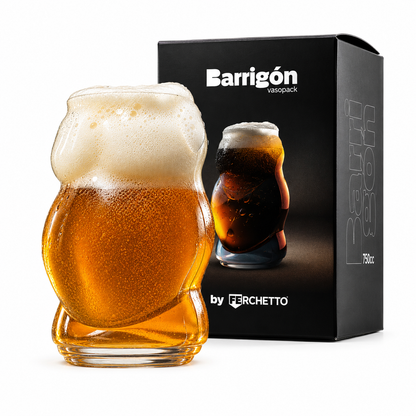 Ferchetto Barrigón Beer Glass – 750 ml | Argentine Belly-Shaped Glass