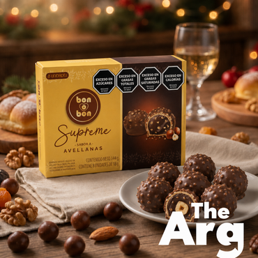 Bon o Bon Supreme Hazelnut Chocolate Wafer Bonbons 144 g (8 x 18 g) by Arcor