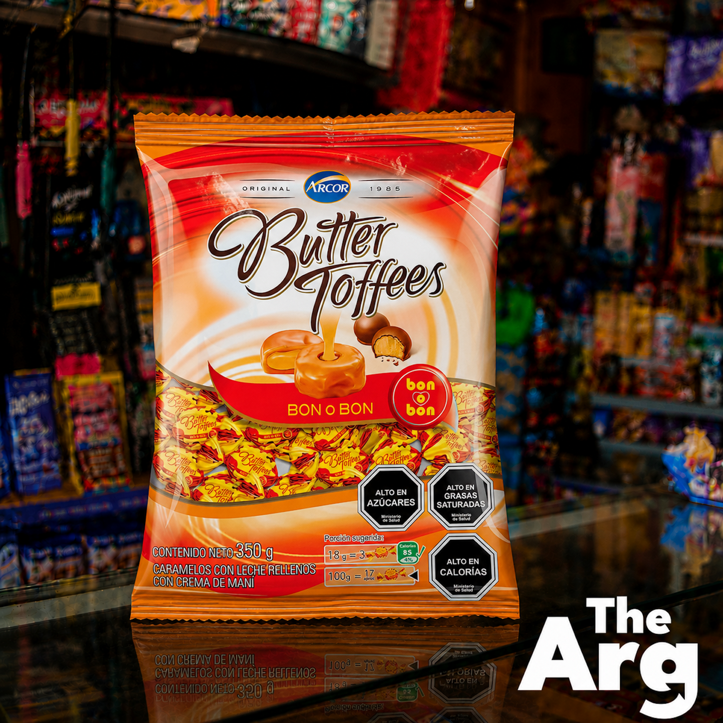Arcor Butter Toffees Bon o Bon Caramel Flavor Candies 822g