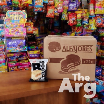 Alfajor Blanco y Negro Triple Chocolate Blanco con Dulce de Leche y Vainilla Caja x21 (73.5g c/u)