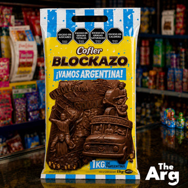 Cofler Blokazo 1kg Vamos Argentina - Special Edition Chocolate Bar