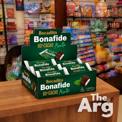 Bonafide Dark Chocolate Mint Bites Display Box | 24 Pieces
