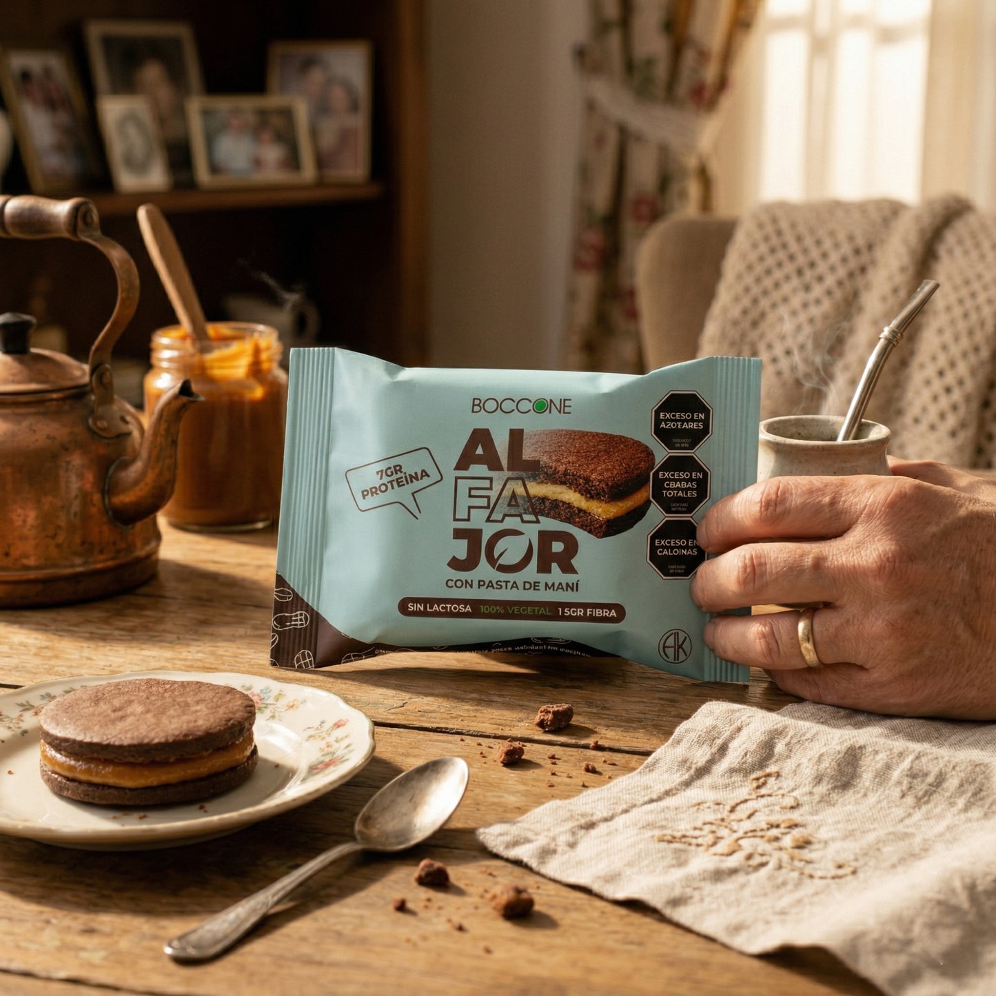 Boccone Vegan Argentine Alfajores – Cornstarch & Cocoa Cookies with Peanut Filling