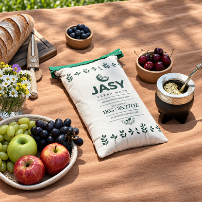 JASY Agroecological Yerba Mate Tea 24-Month Aged Unsmoked | Premium Argentine Yerba Mate with Stems