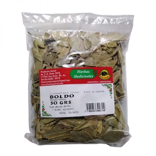 Boldo Leaf Infusion Guiral 50g.