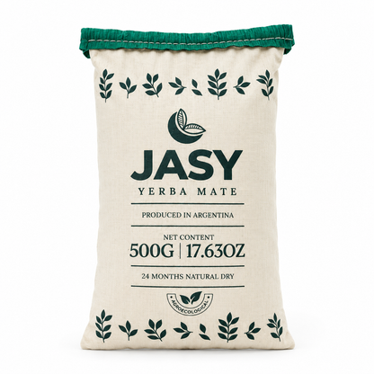 JASY Agroecological Yerba Mate Tea 24-Month Aged Unsmoked | Premium Argentine Yerba Mate with Stems