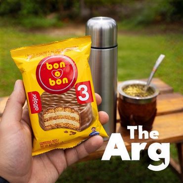 Bon O Bon Triple Alfajor with Peanut Butter & Milk Chocolate 60g