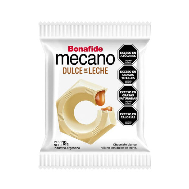 Bonafide Mecano White Chocolate with Dulce de Leche – Box of 24 (456 g / 16.08 oz)