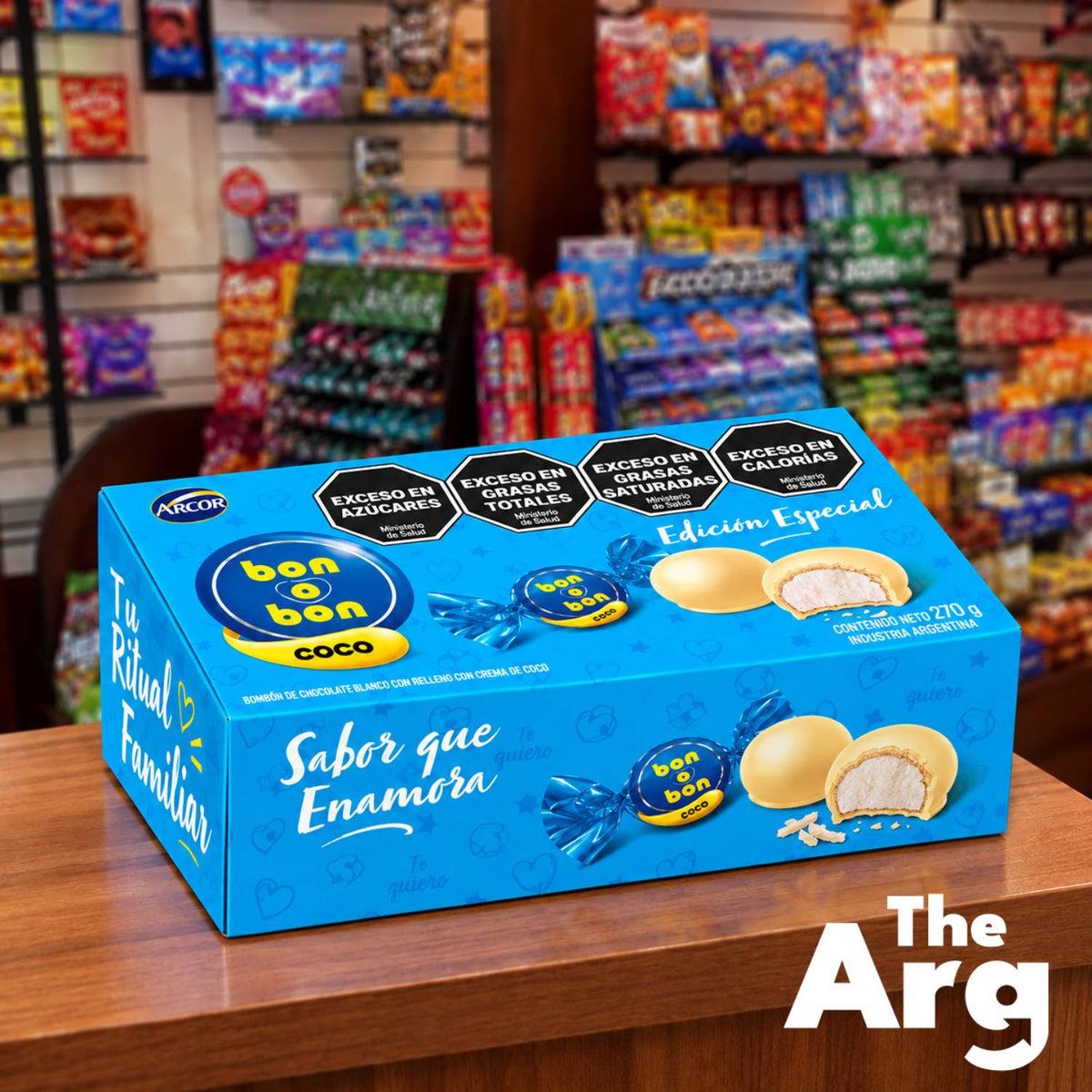 BON O BON White Chocolate Coconut 18 Bonbons 270g