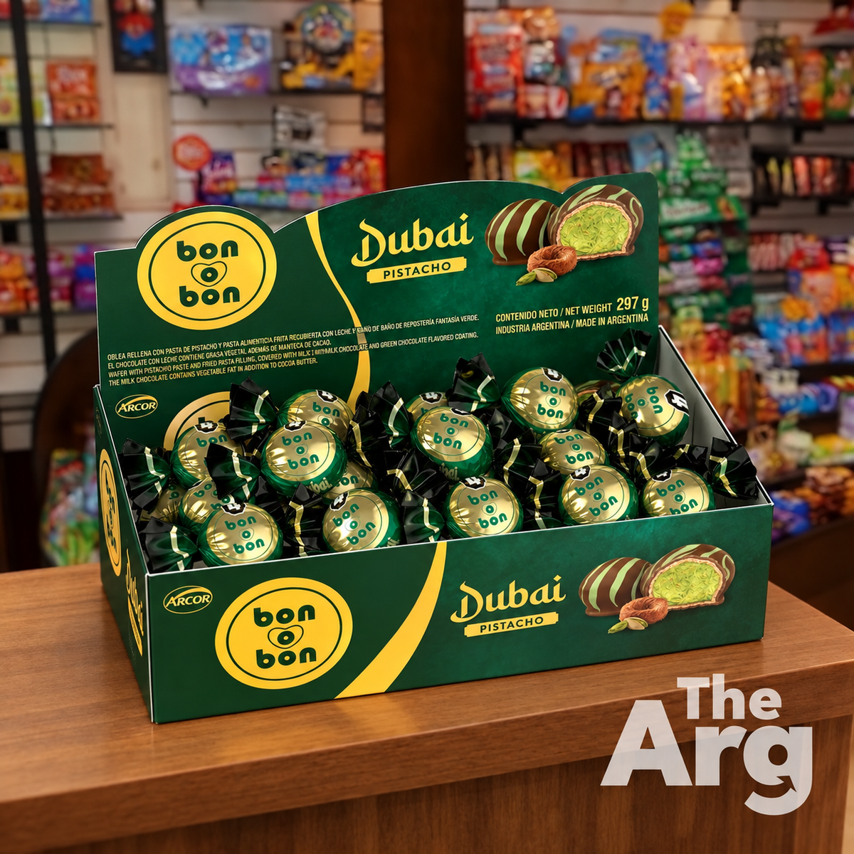 Bon o Bon Dubai Pistachio Chocolate Box 297g