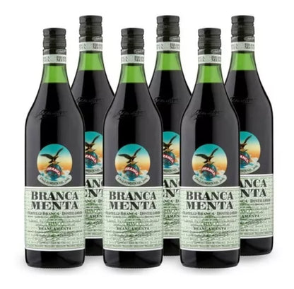 Fernet Branca Mint Flavor 750 ml (Box of 6 Bottles)