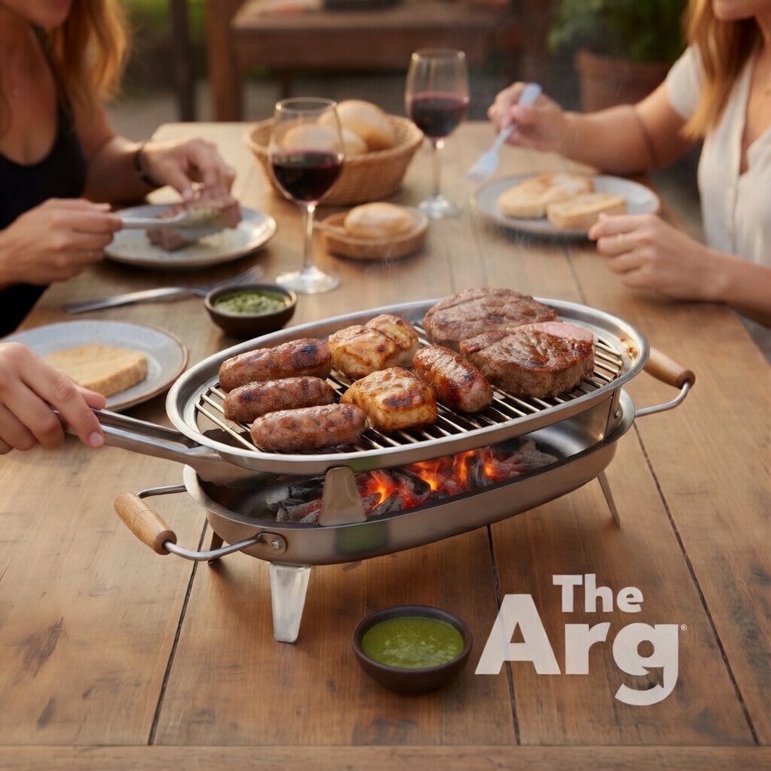 Argentine Tabletop Brasero Meat Warmer Stainless Steel – The Argentino