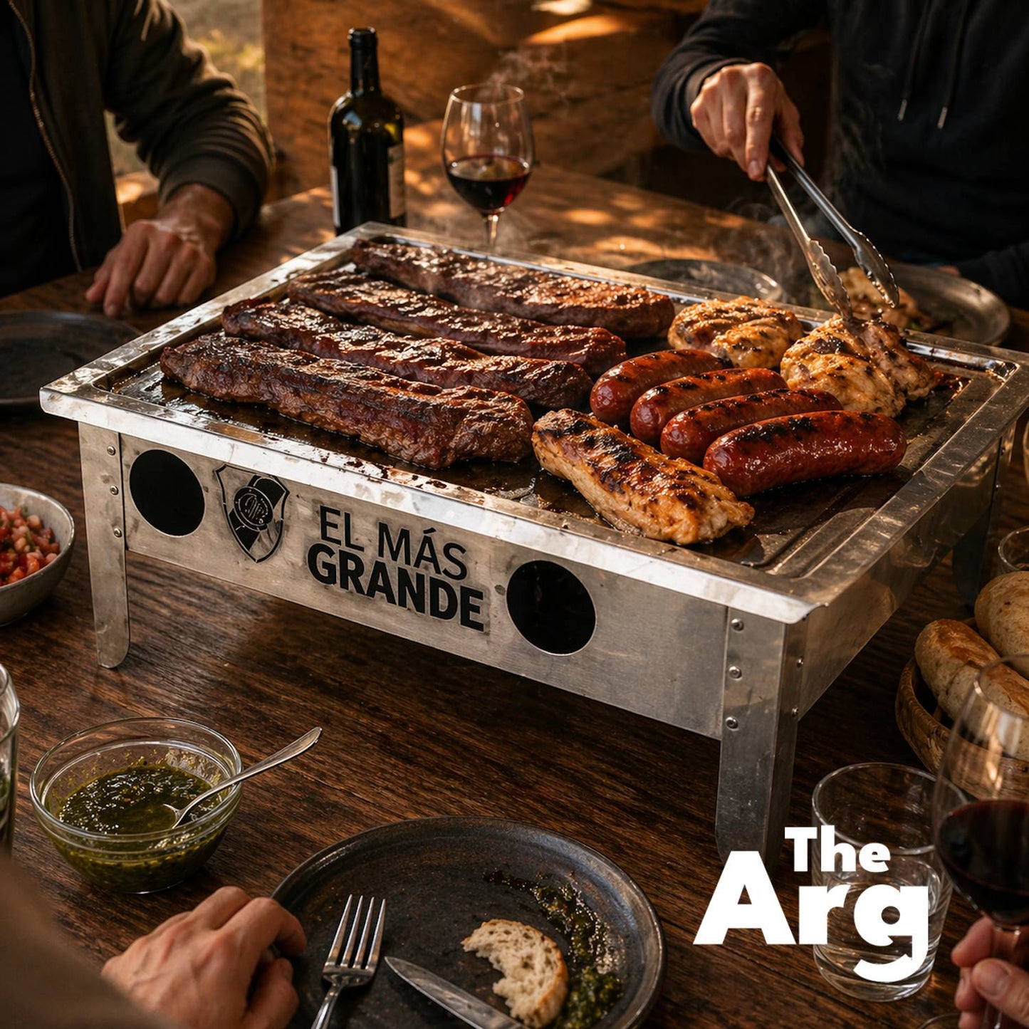Stainless Steel Mini Hot Tray River Plate Edition | Argentine Grill Serving Plate