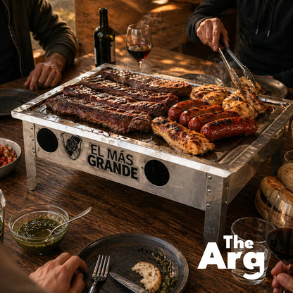 Stainless Steel Mini Hot Tray River Plate Edition | Argentine Grill Serving Plate