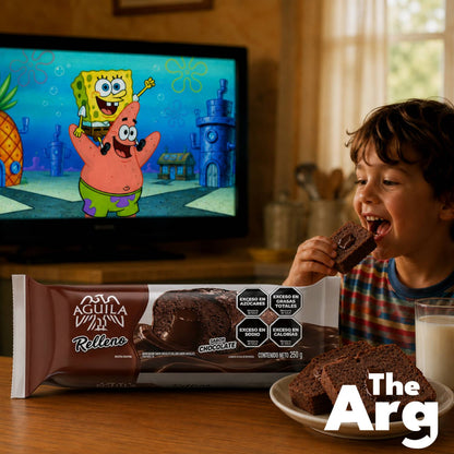 Águila Chocolate-Filled Pound Cake 250g | Argentine Chocolate Snack Cake