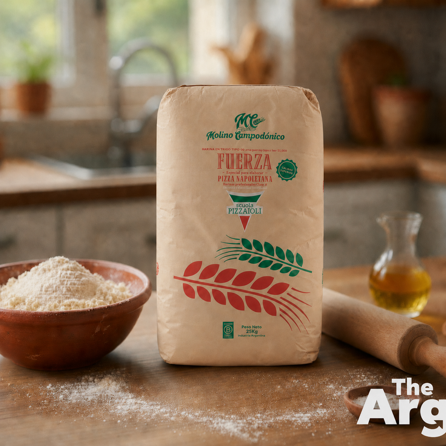 Harina de trigo Pureza 0000 1 kg / 2,2 lb