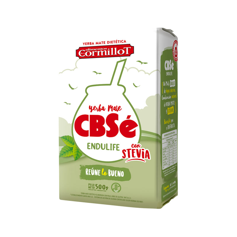 CBSÉ Endulife Yerba Mate with Stevia, 500 g / 1.1 lb