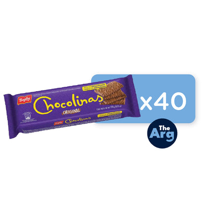 Chocolinas Chocolate Cookies 170 g Box of 40 Units