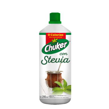 Chuker Liquid Sweetener With Stevia Zero Calories, 200 ml / 6.76oz