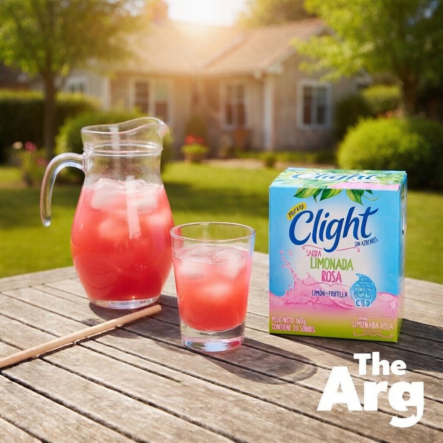 Clight Pink Lemonade Powdered Juice Sugar Free 160g (Box of 20)
