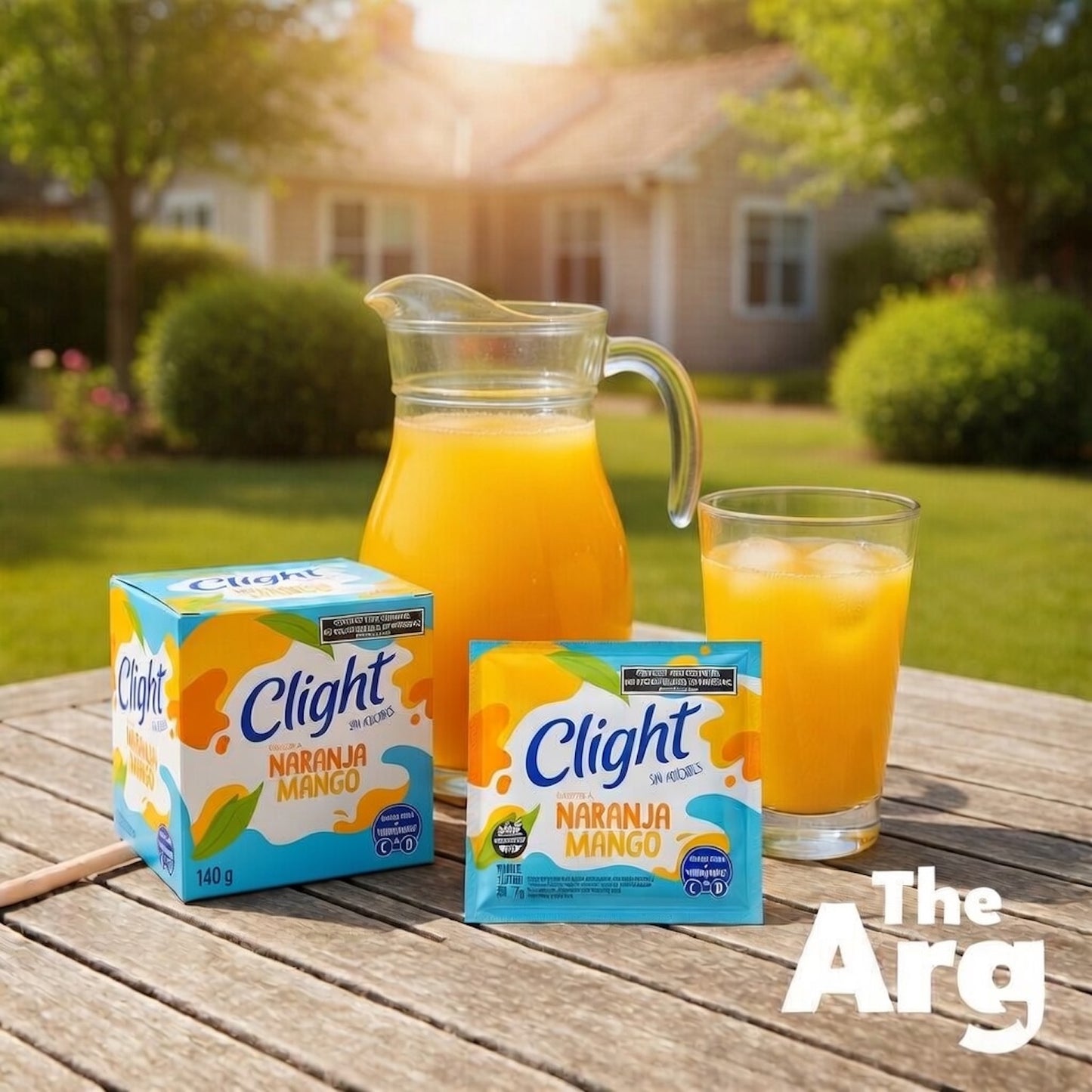 Clight Sugar Free Powdered Juice Orange Mango Flavor | Box of 20 Sachets 160 g / 5.6 oz