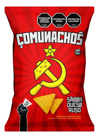 Comunachos Russian Cheese Nachos by Maixanas – Gluten-Free Argentine Snack (70 g)