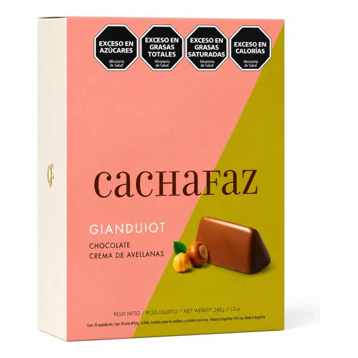 Cachafaz Gianduiot Milk Chocolate & Hazelnut Bites | 36 Pieces