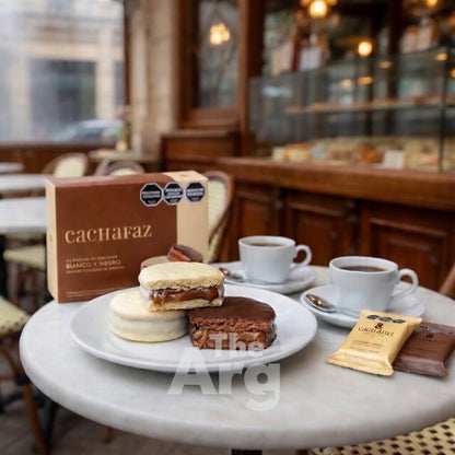 Cachafaz Black & White Chocolate Alfajores – Mixed Box of 12 | 720 g