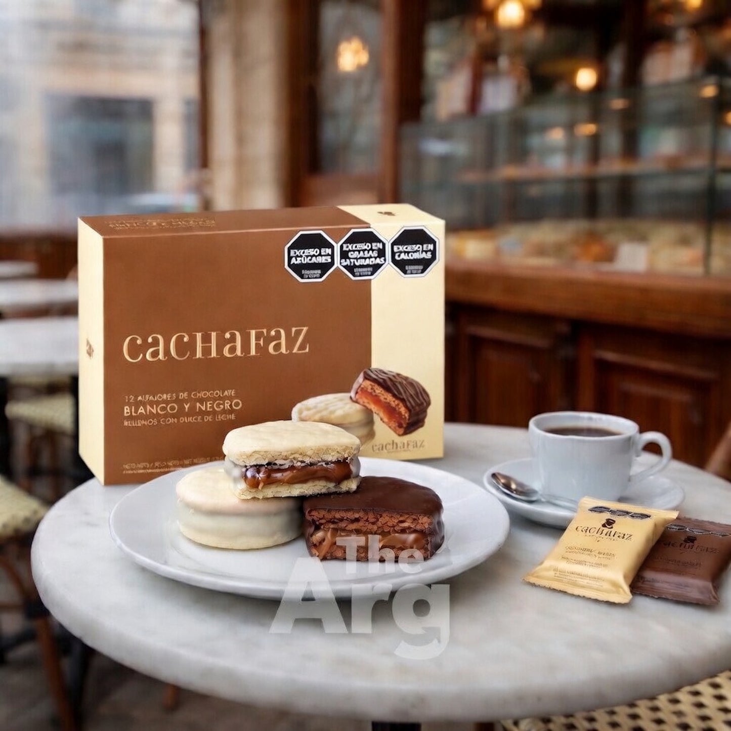 Cachafaz Black & White Chocolate Alfajores | Mixed Box of 12 | 720 g