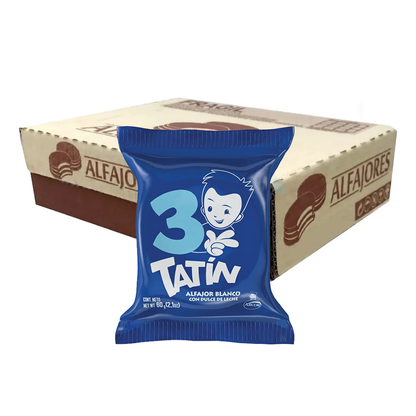 Alfajor Tatín Chocolate con Leche con Dulce de Leche 3 capas 60 g / 1.1 oz