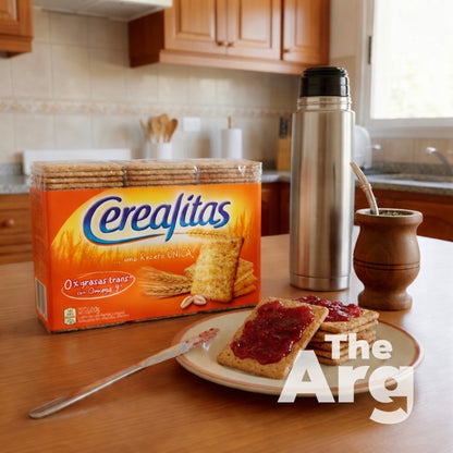 Cerealitas Wholegrain Crackers – Argentine Wheat Crackers with Bran (Pack of 3, 200g Each)