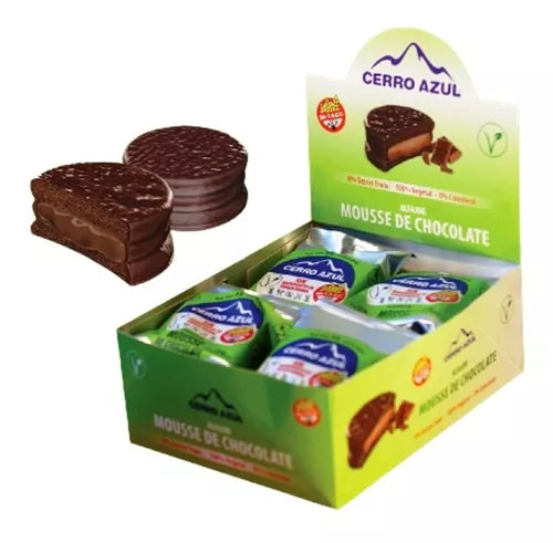 Vegan Alfajor - Chocolate Mousse By Cerro Azul x12 Units.