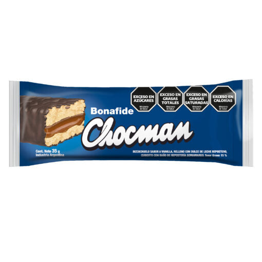 Chocman by Bonafide - Sponge Cake with Dulce de Leche Covered in Chocolate 35g / 1.23oz