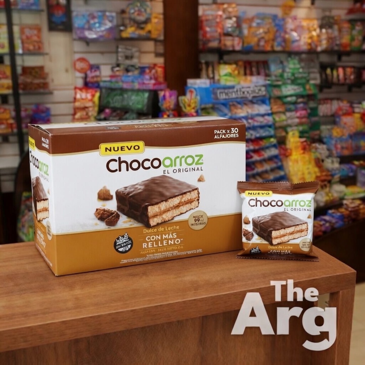 Chocoarroz Wholegrain Alfajor with Dulce de Leche | Box of 30 (660g)